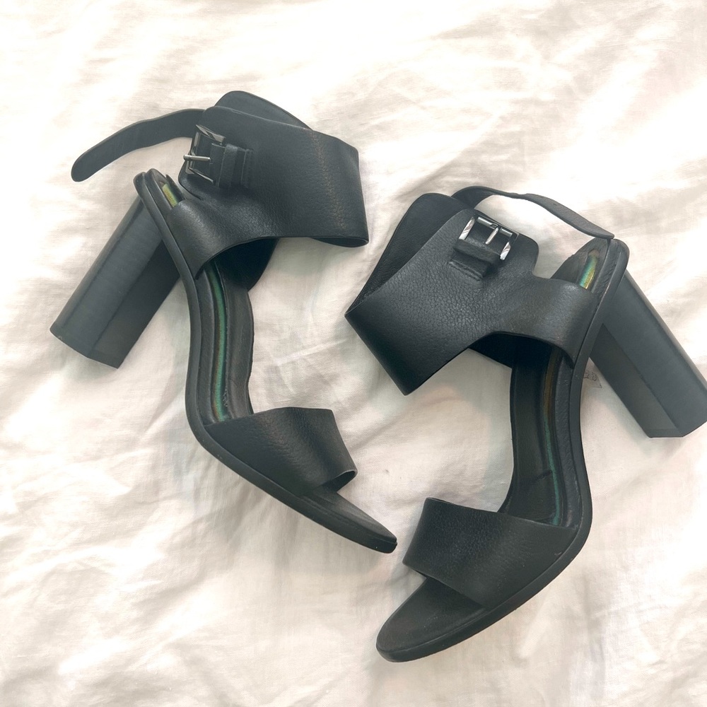 Joie Heels Black Leather sz 37.5